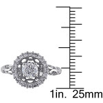 Elegantly crafted, the Yaffie Signature White Gold Halo Ring features a stunning 3/4ct TDW diamond crown centerpiece.