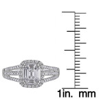 Elegant Emerald Cut Diamond Ring From Yaffie Signature Collection