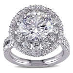 Certified Diamond Engagement Ring from Yaffie Signature Collection in White Gold with 5 1/3ct TDW