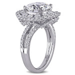 Certified White Gold Diamond Engagement Ring from Yaffie Signature Collection with 5 1/3ct TDW