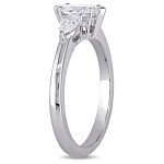 Certified Marquise and Pear-Cut Diamond Engagement Ring from Yaffie Signature Collection in White Gold, 7/8ct TDW