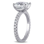 Certified 4ct Diamond Ring from Yaffie Signature Collection in 19k White Gold