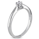 Sterling Silver Diamond Promise Ring with 1/10ct TDW from Yaffie
