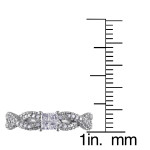 Braided Princess-Cut Diamond Ring with 1/3ct TDW in Sterling Silver by Yaffie
