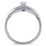 Sterling Silver Promise Ring with 1/4ct TDW Diamonds by Yaffie