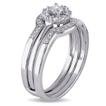Sterling Silver Diamond Bridal Set with 3/8ct TDW by Yaffie