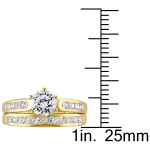 Say "I Do" to the Yaffie Yellow Silver CZ Bridal Set