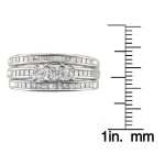 Yaffie Gold 3-piece Bridal Ring Set with Dazzling 1 1/4 to 2 1/2ct TDW Diamonds