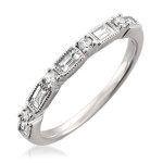 White Gold Diamond Wedding Band with 1/2ct TDW by Yaffie