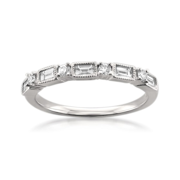 White Gold Diamond Wedding Band with 1/2ct TDW by Yaffie