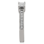 White Gold Princess-cut Diamond Promise Ring with 1/2ct TDW by Yaffie