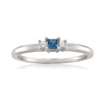 Engage in Elegance with Yaffie Blue Sapphire and Diamond Ring.