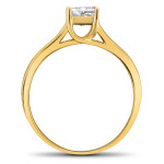 Sparkling Royalty: Yaffie Jewellery 1/2ct TDW Princess-cut Solitaire Engagement Ring in Gold