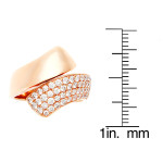 Stunning Yaffie Rose Gold Ring with Twist Design and 4/5ct TDW