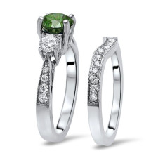 Yaffie Green 1.5ct Round Diamond Ring – Sparkle with Meaning