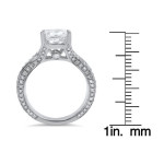 Dazzling Yaffie 1.8ct Clarity-Enhanced White Gold Diamond Engagement Ring