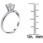 Sparkling Love: Yaffie White Gold Half-Carat Round Diamond Engagement Ring
