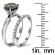 Yaffie™ Custom Black & White Diamond Bridal Set - Sparkling 2.75ct