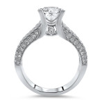 Enhanced Princess-cut Diamond Bridal Set in Yaffie White Gold, featuring 3 1/3ct TDW and 2 pieces.