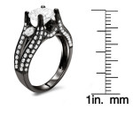 Yaffie Custom-Designed Clarity Enhanced 2 ct Black Gold Diamond Ring