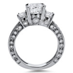 2 ct TDW White Gold 3-Stone Round Diamond Engagement Ring by Yaffie
