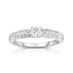 Diamond Engagement Ring by Yaffie Noray Designs with 1/3ct TDW in Gold & White