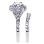 Shimmering Love: Yaffie Platinum Diamond Bridal Set - 1.5ct TDW