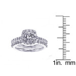Diamonds Reign Supreme: Yaffie Platinum Bridal Set with 2.1/10ct TDW