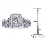 Sparkling Yaffie Platinum Princess-cut Diamond Ring with 2.1ct TDW for a Fairytale Engagement