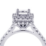 Platinum Diamond Halo Bridal Set with 2.6 Carat of Sparkle - Yaffie