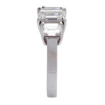 White Gold Three-stone Engagement Ring with 1 3/4 Carat TDW, Previously Loved by Yaffie