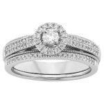 Bridal Beauty: Yaffie White Gold Diamond Set with 1/2ct TDW Shimmer