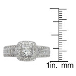 Yaffie White Gold IGL Certified Diamond Engagement Ring - 1ct TDW