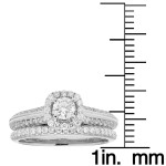 Round Diamond Bridal Set in Yaffie White Gold- IGL Certified with 1ct TDW