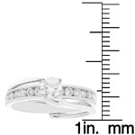 Bridal Insert Set with 3/4ct TDW White Gold by Yaffie
