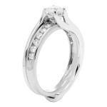 Bridal Insert Set with 3/4ct TDW White Gold by Yaffie