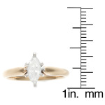 Golden Yaffie: IGL Certified 6-Prong Marquise Diamond Solitaire (1/2 CT)