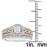 SofiaGold Diamond Bridal Duo Ring, Yaffie Edition