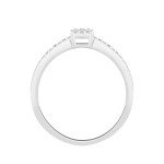 Stylish Promise Ring - Yaffie Natural Diamond Sterling Silver Sparkler (1/10ct TDW)