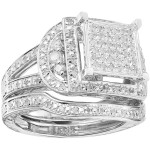 Sparkling Sterling Silver 1/2ct TDW Diamond Ring Set for Milestone Moments with Yaffie