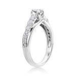 Sparkling 1.00ct TDW Diamond Engagement Ring in Yaffie White Gold