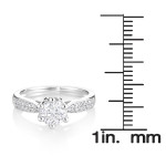 White Gold Diamond Engagement Ring with 7/8ct TDW from Yaffie