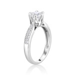 White Gold Diamond Engagement Ring with 7/8ct TDW from Yaffie