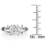 Platinum Diamond Ring - 1 7/8ct TDW with a Touch of Uniqueness