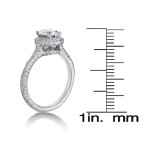 Certified Diamond Engagement Ring with 1.83ct TDW in Yaffie Platinum