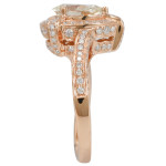 Radiant Yaffie Rose Gold Ring featuring an exquisite 1 7/8ct TDW Natural Yellow Diamond.