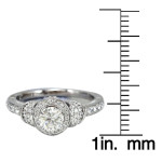 Dazzling Yaffie Bridal Ring with 1.11ct Sparkling White Gold Diamonds