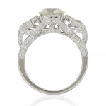Limited Edition Filigree Pave Ring with White Diamonds by Yaffie