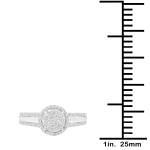 Yaffie White Gold Diamond Engagement Ring: 1/8ct TDW