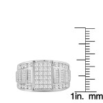 Wedding Engagement Ring: Yaffie White Gold 2ct TDW Diamond Cluster